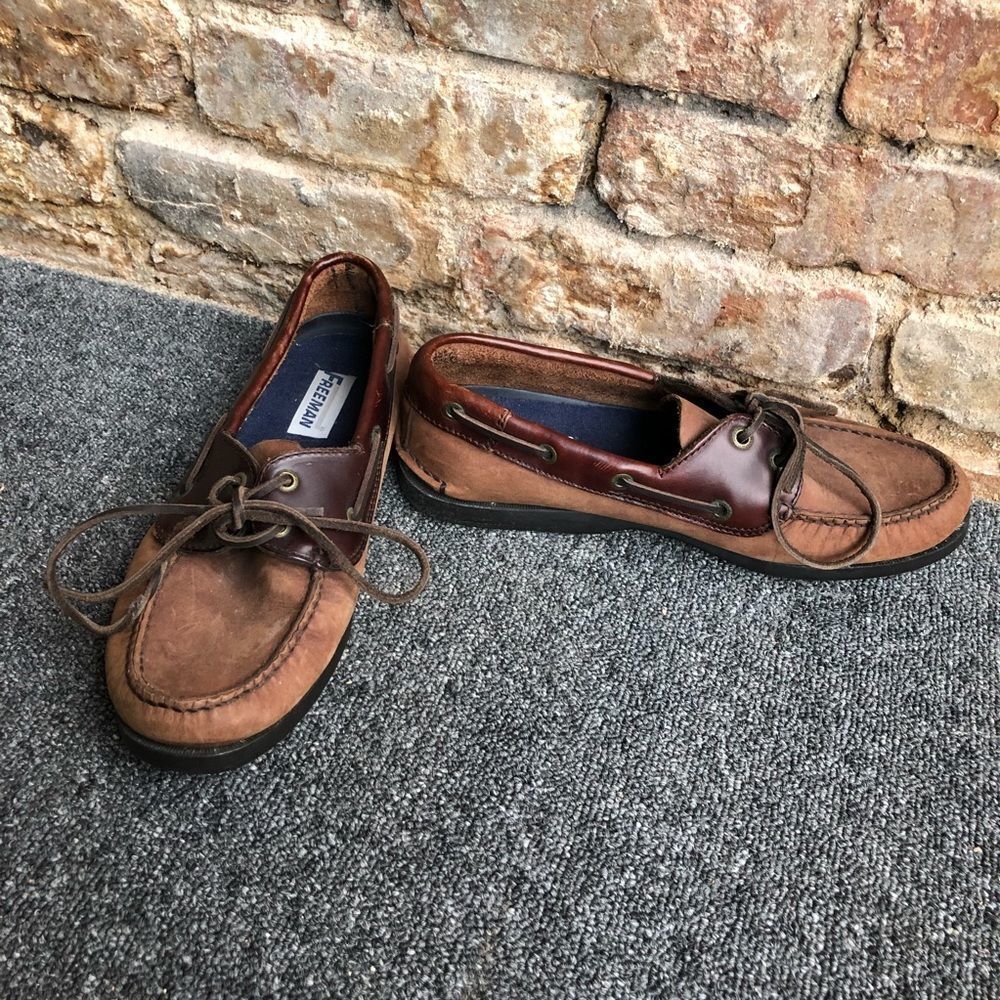 Men's Brown Leather Boat Shoes